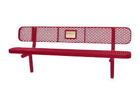 8 In Ground Memorial Bench With Plaque