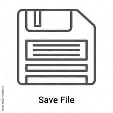 save file icon vector sign and symbol