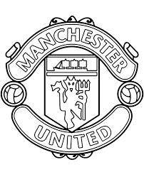 Manchester united logo, manchester united f.c. Manchester United Original Crest Logo Coloring Page