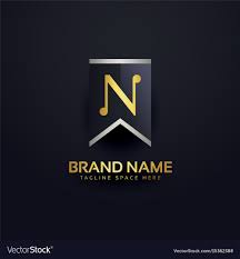 Create Letter N Logo Design Template Royalty Free Vector