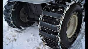 homemade extreme snow chains for lawn