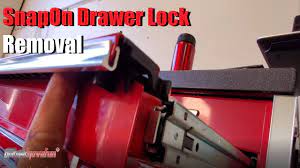 snapon toolbox plastic drawer lock