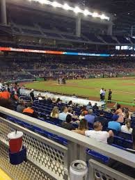 Marlins Park Section 8 Row 1 Home Of Miami Marlins