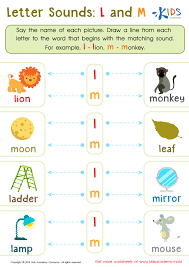 letter l and m sounds worksheet free