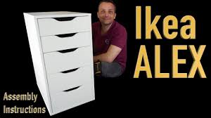 ikea alex drawer unit embly