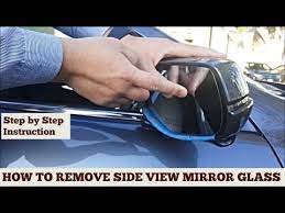 Honda Side View Mirror Glass Removal