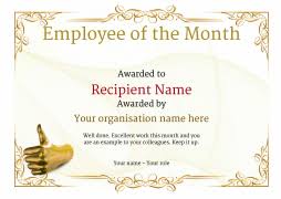 Once template is downloaded, you can get print view and can hit print button. Employee Of The Month Certificate Free Well Designed Templates