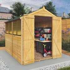 Overlap Apex Double Door Shed 8x6