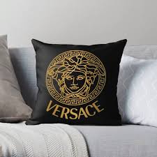 black velvet gold versace print sofa