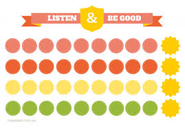 Listen Be Good Printable Reward Chart Diy Printable