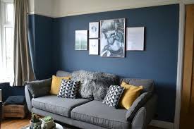 painting sitting room is dark blue