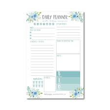 Teal Undated Daily Task Planner To Do List Pad Mom School Family Life Work Personal Productivity Notepad Day Schedule Organizer Cute Gift Idea