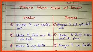 Difference Between Khadar And Bhangar l Class 10 l Social Science l Also  for all standard l - YouTube