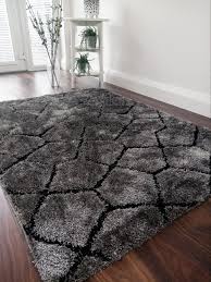 washable savi rug grey black sparkle