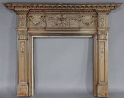 Carved Wood Fireplace Mantel
