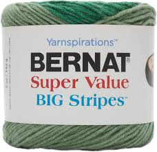 Bernat Super Value Big Stripes Yarn Cactus Field Walmart