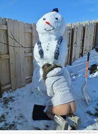 Snowman blowjob ❤️ Best adult photos at hentainudes.com