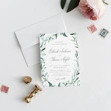 Eucalyptus Wedding Invitation Pdf Diy Template