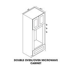 84 Oven Microwave Combo Cabinet