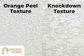 orange l vs knockdown texture which