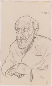 Old Jewish Man", Drawing, 1919 by | Imre Karoly SIMAY | buy art online |  artprice