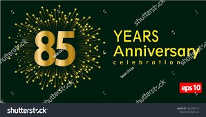 85st Year Anniversary Celebration Gold Number庫存向量圖（免版稅）1524337115 |  Shutterstock