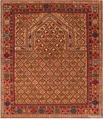 antique dagestan prayer area rug 71790