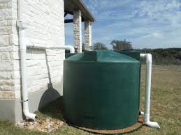 plastic rainwater harvesting tank
