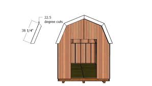 8x14 Gambrel Shed Roof Free Diy Plans