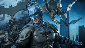 christian bale in blue gray batsuit