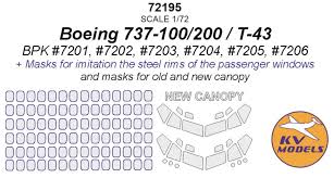 boeing 737 100 200 t 43 kv models 72195