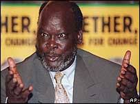 John Garang. Garang fought for more than 20 years - _39477815_garang203ap