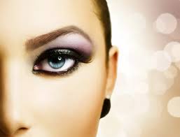 beautiful eye makeup stock image