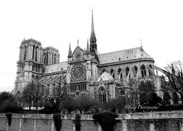 Notre Dame Cathedral Black And White