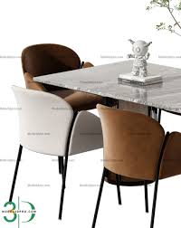 dining table and chair 3d models 3d