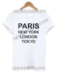 Paris, a futur green city. Paris New York London Tokyo T Shirt Size S M L Xl 2xl