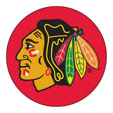 The chicago blackhawks logo throughout the years. Chicago Blackhawks Logo Inspired Roundel Mat 27