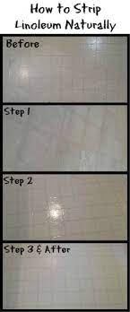 how to strip a linoleum floor naturally