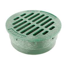 4 round flat grate drainage and