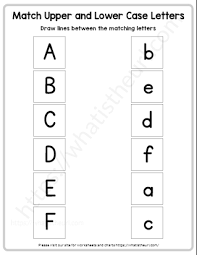 matching upper and lowercase letters
