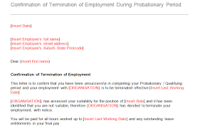 letter for confirmation of termination