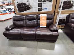 simon li ridgewin power leather sofa