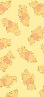 winnie the pooh yellow pattern