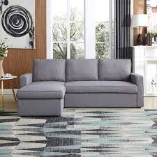 grey yarra 3 seater sofa bed