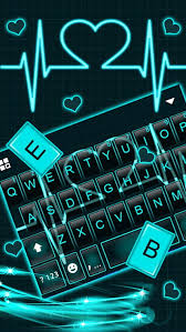 neon heart love keyboard theme apk 4 0