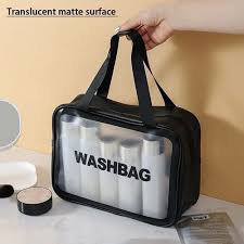 wash bag clear makeup pouch set