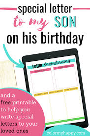 letter to my son on his birthday