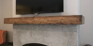 diy faux barn beam mantel the