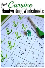 free cursive handwriting worksheets