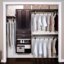 deep woodcrest deluxe closet organizer